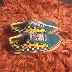 Multicolored old skool vans